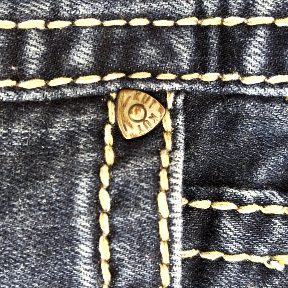 Kut from the Cloth Jean Mid Rise Shorts Size 14 - Picture 5 of 10